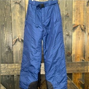 Columbia Sportswear Ski Pants M Outdoor Utility Blue Black Vintage Style Belted